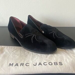 LIGHTLY USED MARC JACOBS EMBROIDERED SPIDER LOAFERS-$163